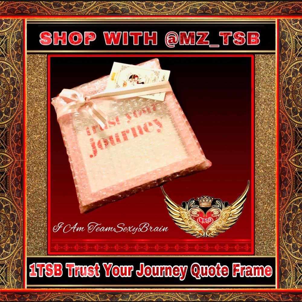 🆕 1TSB TRUST YOUR JOURNEY QUOTE FRAME 🩷🛍️